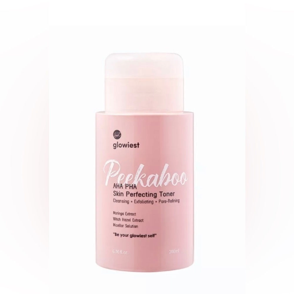 Glowiest Peekaboo Skin Perfecting Toner AHA PHA Micellar Witch Moringa 4.05 Floz